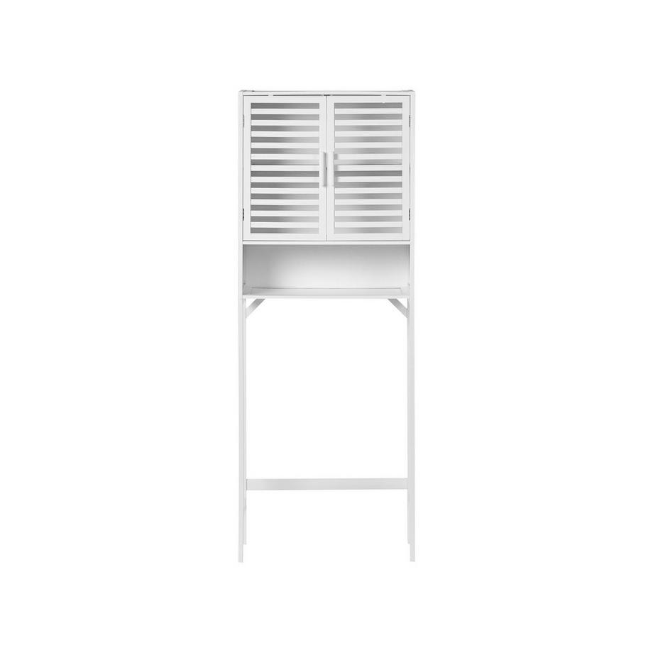 Beliani Badezimmerschrank aus Bambusholz Rustikal OKARCHE  