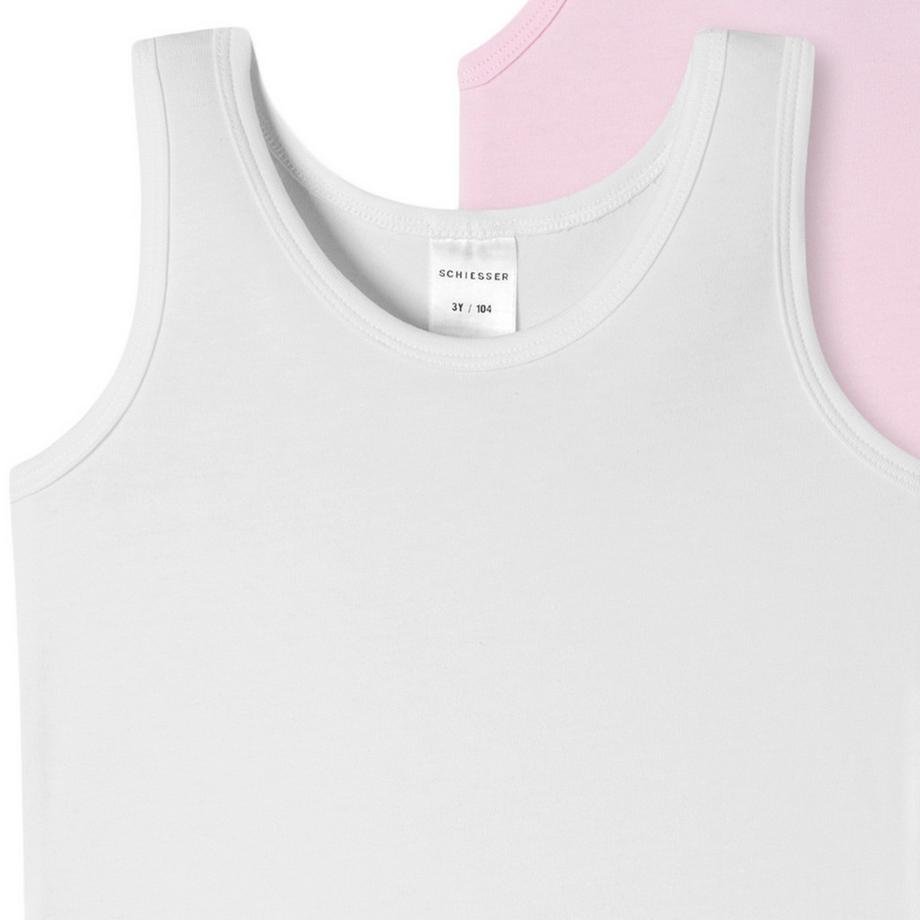 Schiesser  6er Pack Kids Girls 95/5 Organic Cotton - Unterhemd 