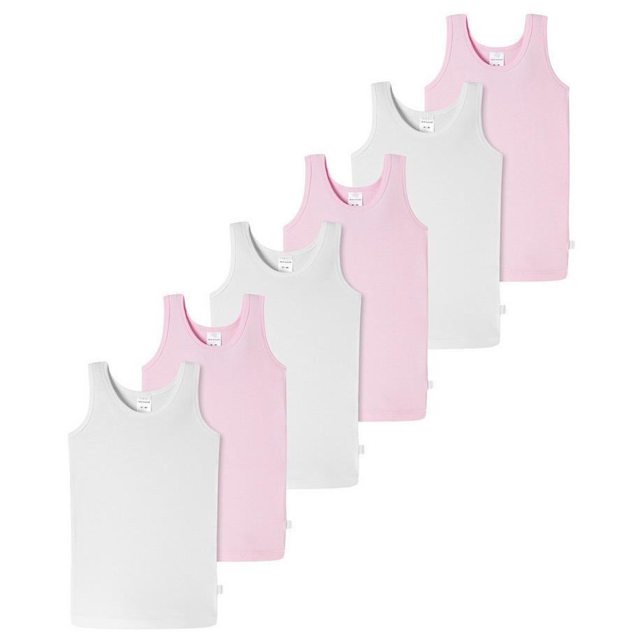 6er Pack Kids Girls 95/5 Organic Cotton - Unterhemd