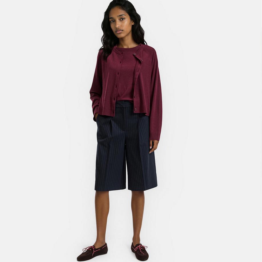 La Redoute Collections Cardigan Girocollo in Maglia Fine  