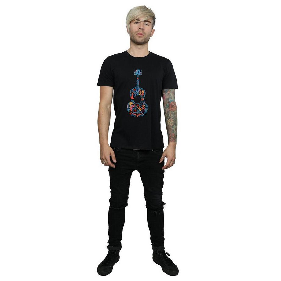 Disney Coco T-Shirt Stampa Chitarra  