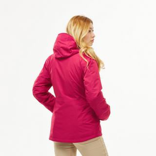 FORCLAZ  Giacca viaggio donna 3 in 1 TRAVEL 500 | -8°C | rosa 