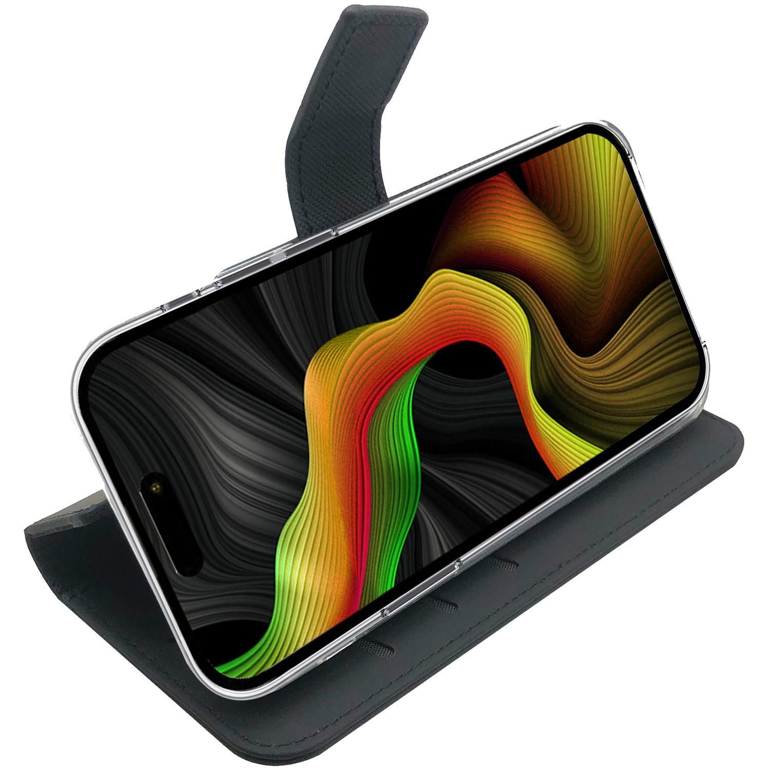Celly  Custodia a portafoglio Wally per iPhone 15 Pro Max nera 