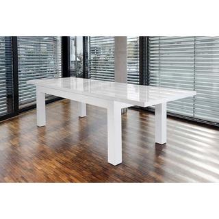 mutoni Tavolo da pranzo 180-260x90 cm bianco  