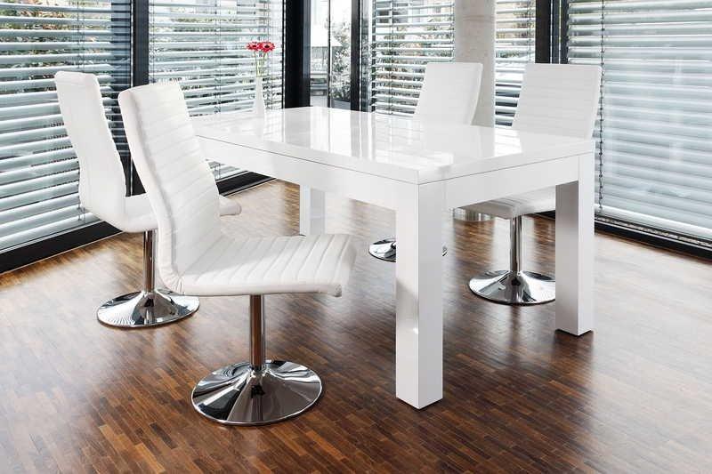 mutoni Tavolo da pranzo 180-260x90 cm bianco  