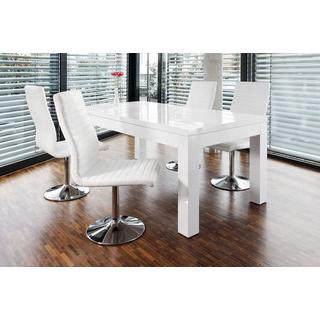 mutoni Tavolo da pranzo 180-260x90 cm bianco  