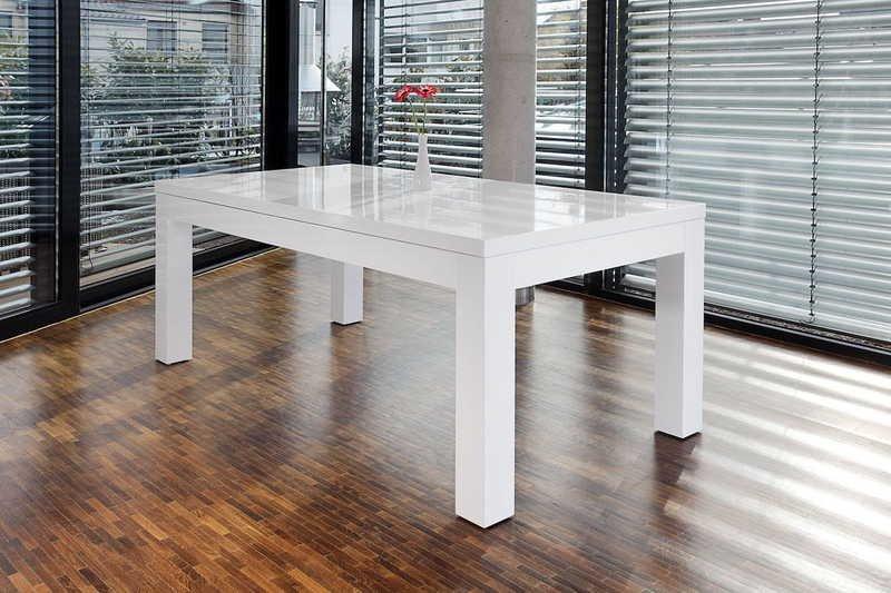 mutoni Tavolo da pranzo 180-260x90 cm bianco  