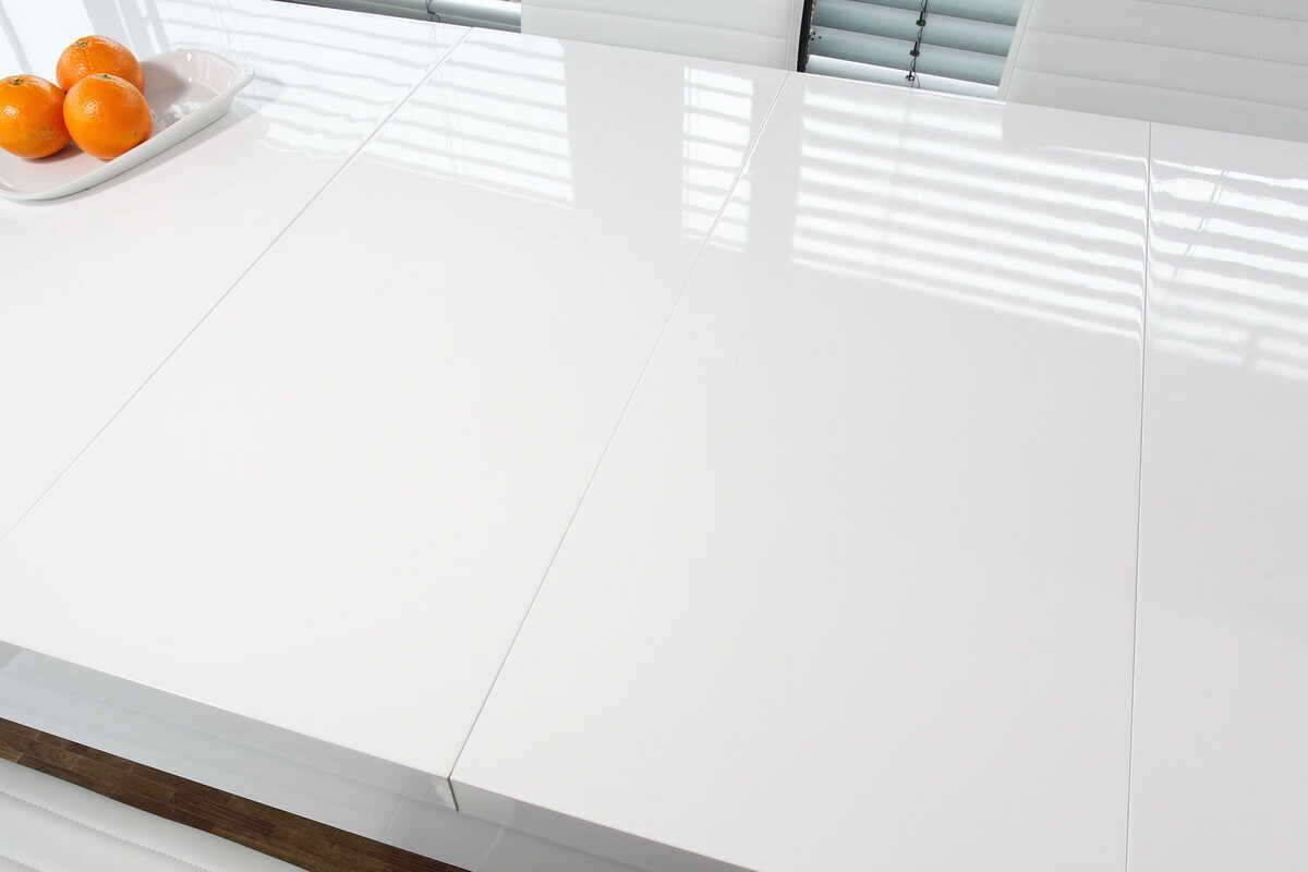 mutoni Tavolo da pranzo 180-260x90cm bianco  