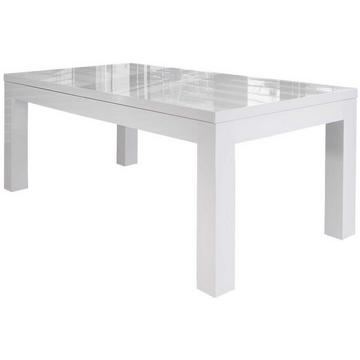 Table de salle à manger 180-260x90cm blanc