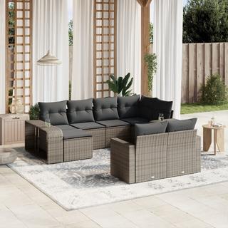 VidaXL set divano da giardino Polirattan  