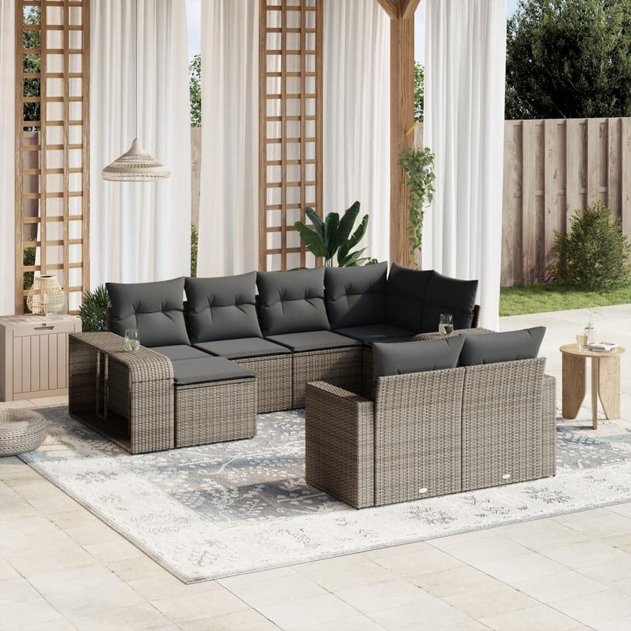 VidaXL Garten sofagarnitur poly-rattan  