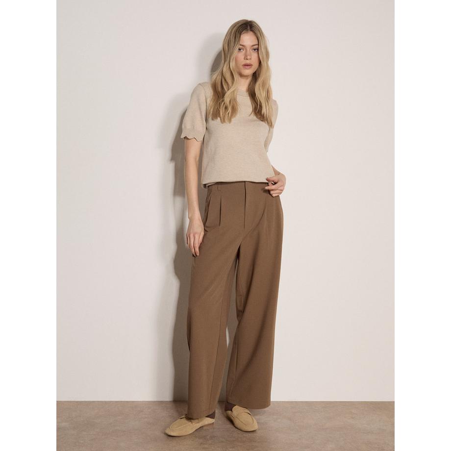 APRICOT T-Shirt mit Wellenrand  