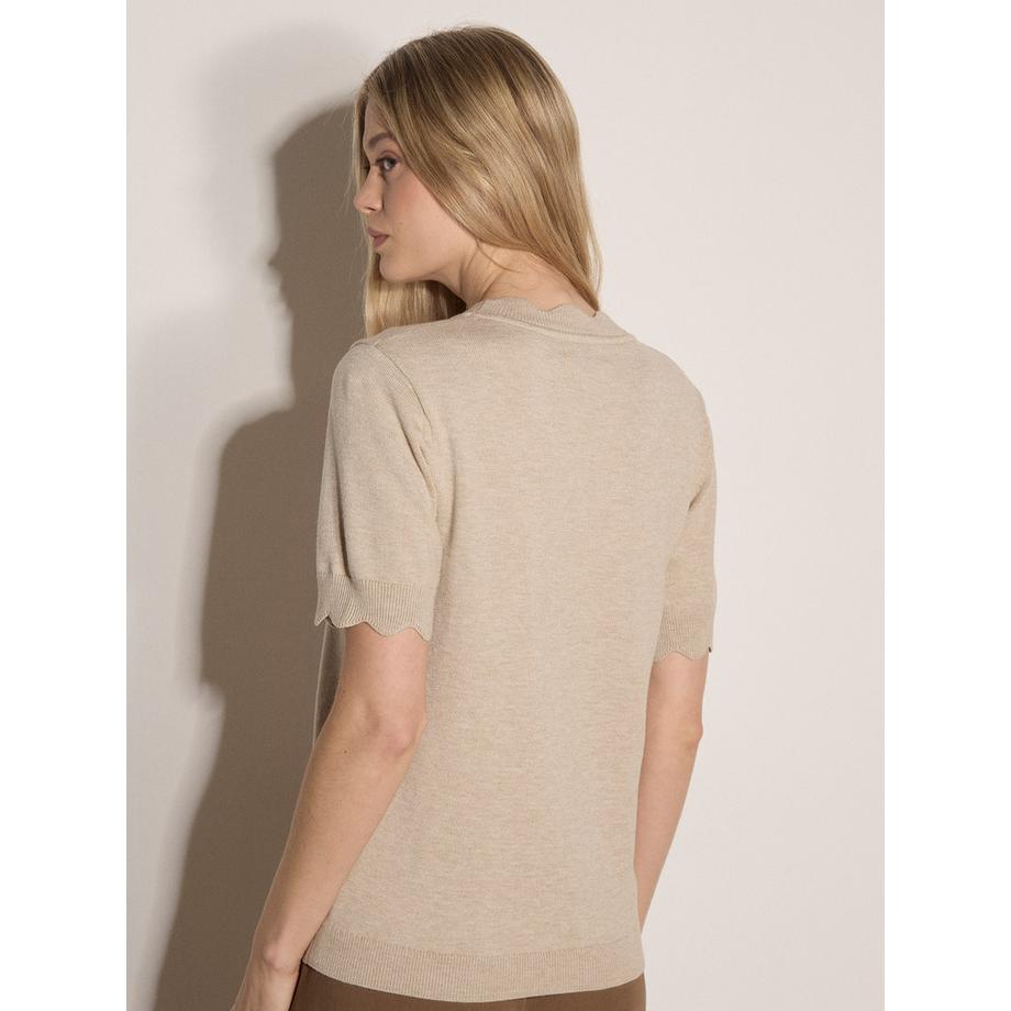 APRICOT T-Shirt mit Wellenrand  