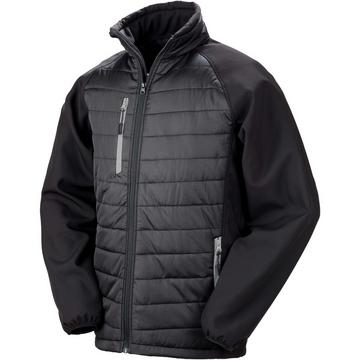 jacke softshell rembourrée black compass