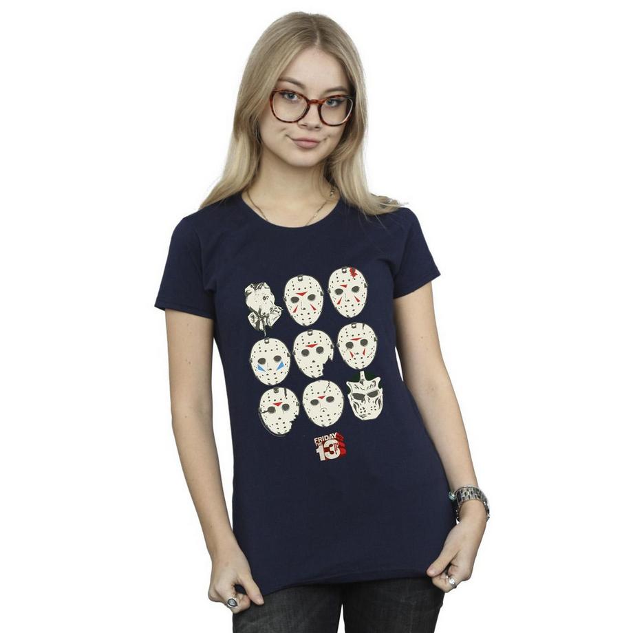Friday The 13th Jason Masks T-Shirt  