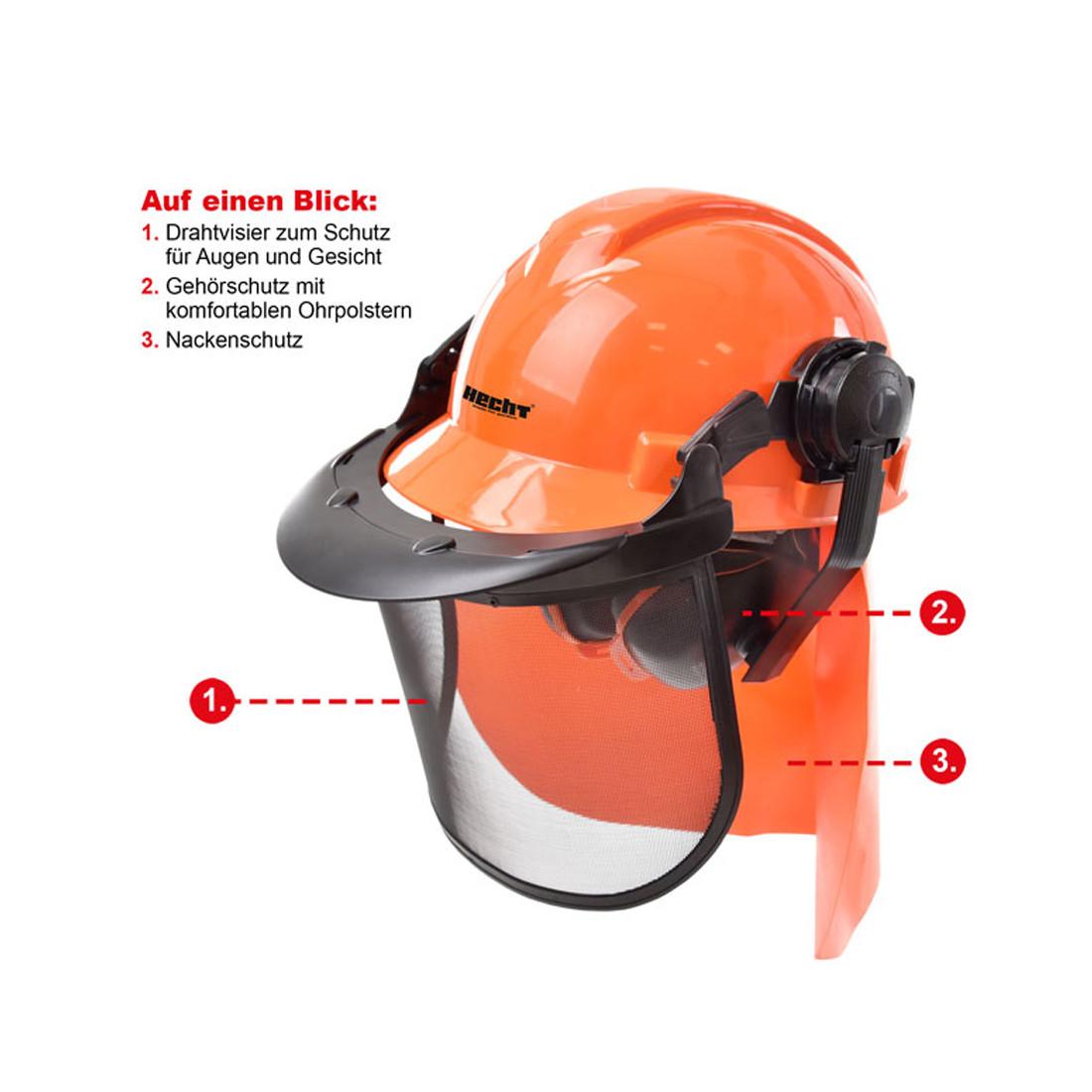 Hecht  Casque de protection forestière 900100 