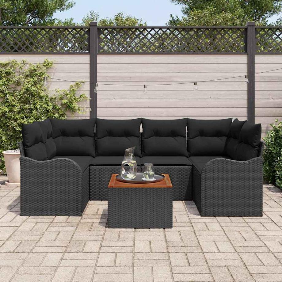 VidaXL Gartensofa-set poly-rattan  