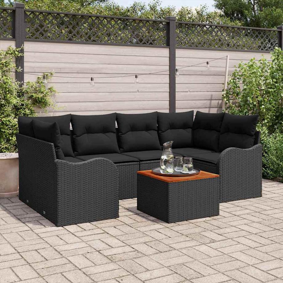 VidaXL Gartensofa-set poly-rattan  