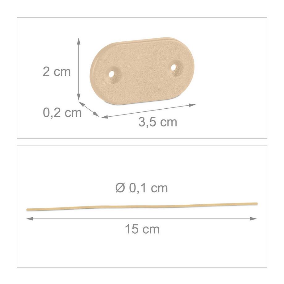 B2X Dispositif de fixation pour protection de la vie privée en lot de 52  