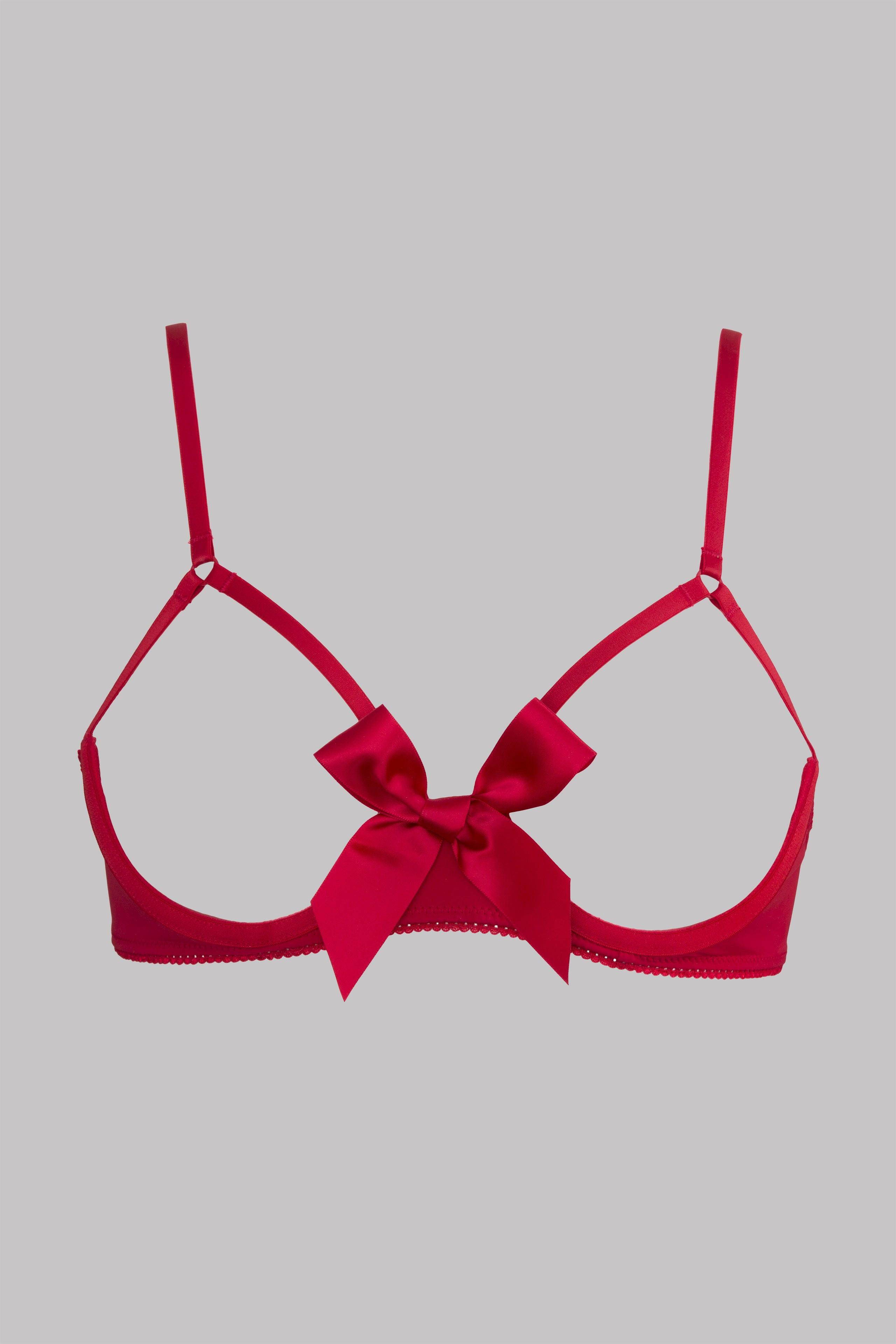 MAISON CLOSE  Soutien-gorge ouvert avec noeud - Le Petit Secret 