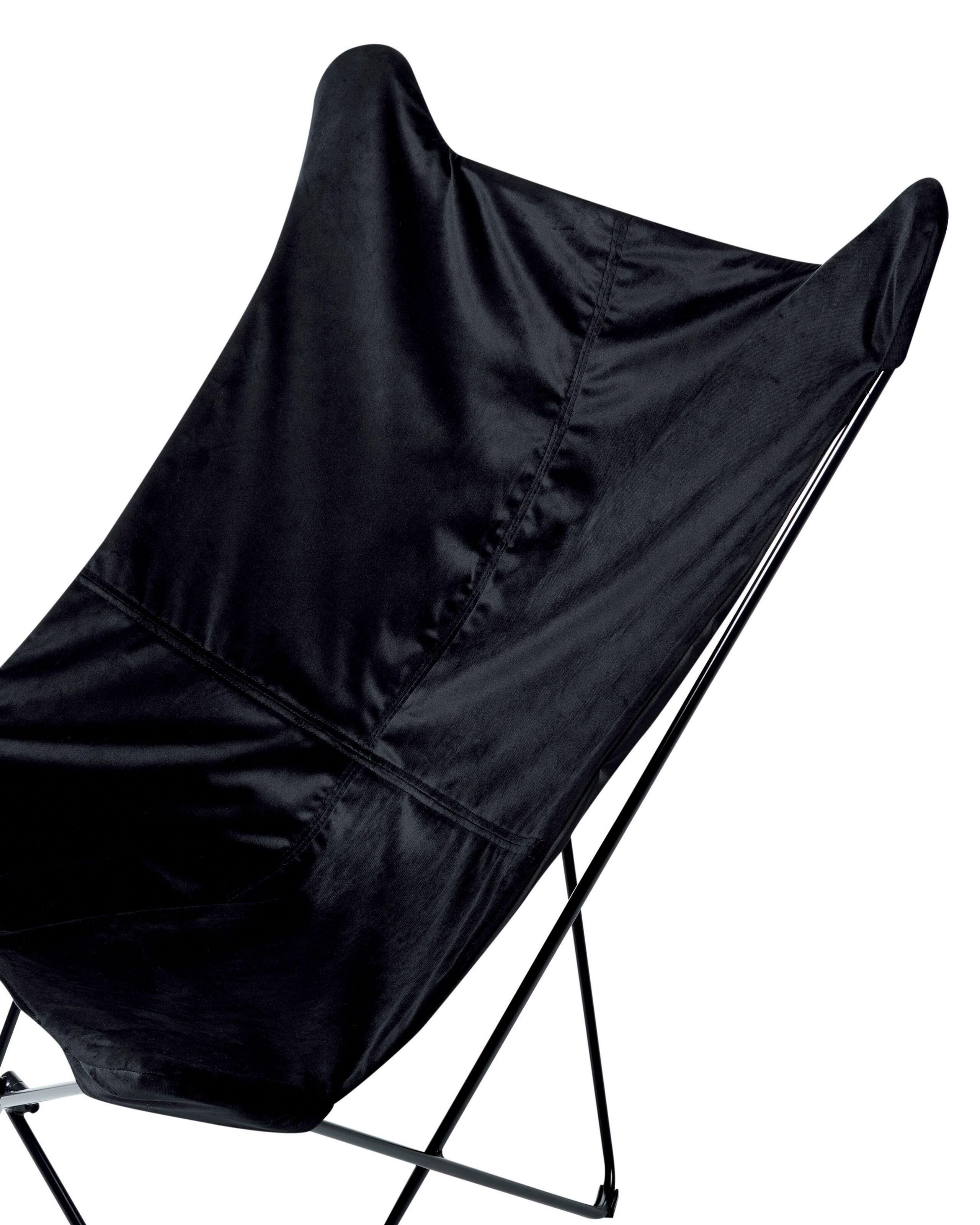 Beliani Fauteuil en Velours Rétro NYBRO  