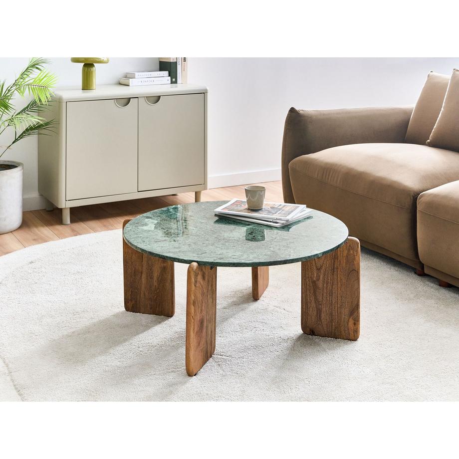 Beliani Couchtisch aus Marmor Modern LUNO  