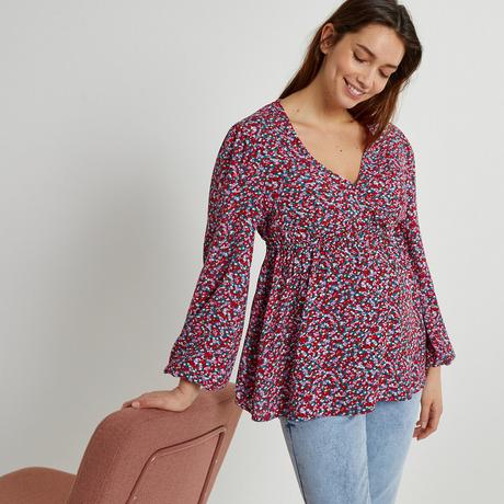 La Redoute Collections  Umstandsbluse mit Wickeleffekt 