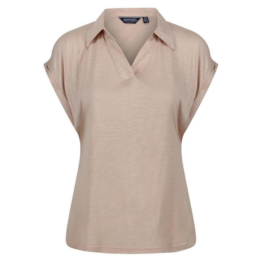 Poloshirt, Vausschnitt, Kurzärmlig