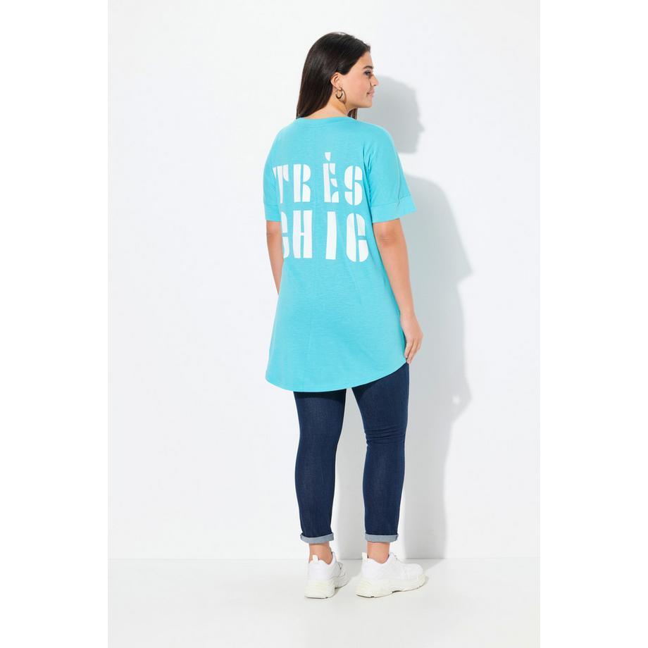 Ulla Popken T-shirt Oversize avec Imprimé Très Chic au Dos  