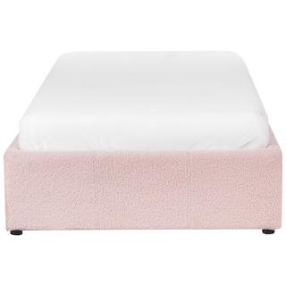 Beliani Letto con ottomano senza testata en Bouclé Scandinavo DINAN  