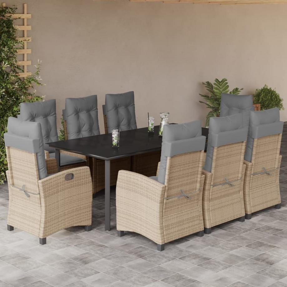 VidaXL Garten essgruppe poly-rattan  