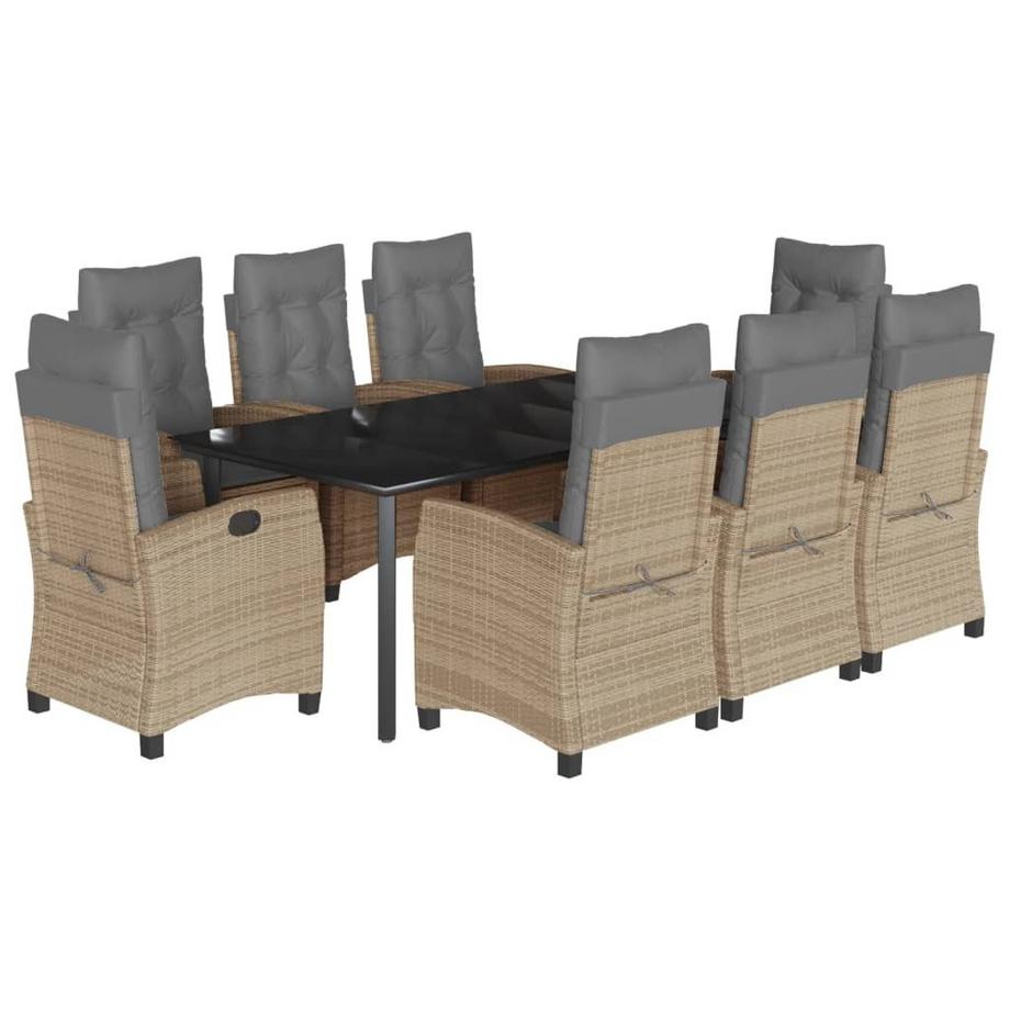 Garten essgruppe poly-rattan