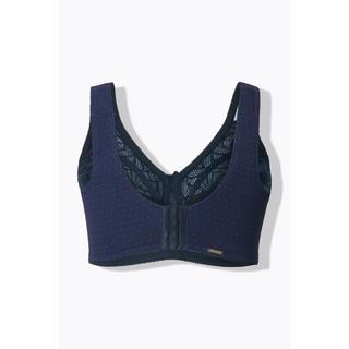Ulla Popken Reggiseno Sostenitivo Pois Pizzo senza Ferretto Coppa C-F  