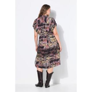 Studio Untold Midikleid A-Linie Leo Elastische Taille  