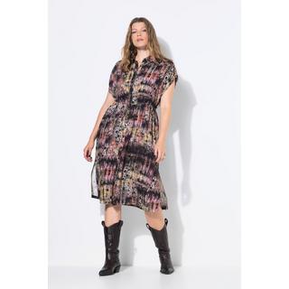 Studio Untold Midikleid A-Linie Leo Elastische Taille  