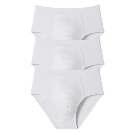 Damart  Lot de 3 slips en pur coton. 