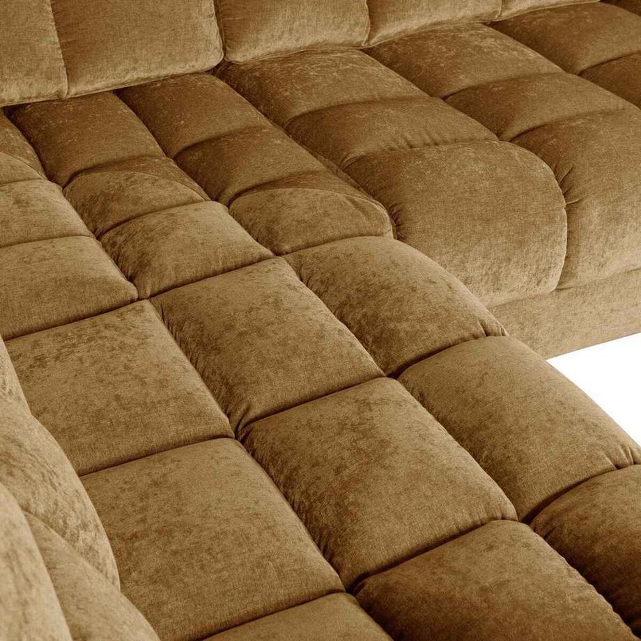 mutoni Canapé d'angle Second Date gauche Vintage Tissu or 316x212  