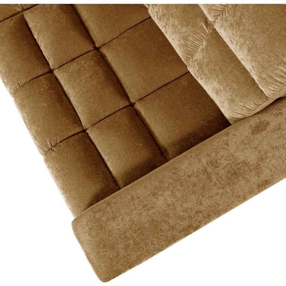 mutoni Canapé d'angle Second Date gauche Vintage Tissu or 316x212  