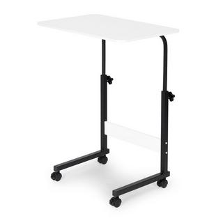 Northix Tavolo per laptop con ruote, scrivania fissata alla poltrona del divano - bianco  