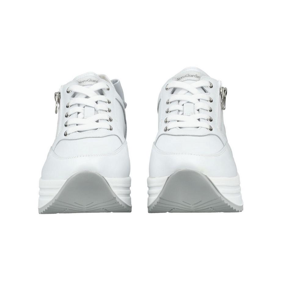 Nero Giardini Sneaker Clean avec Fermeture Éclair Latérale et Semelle Compensée  