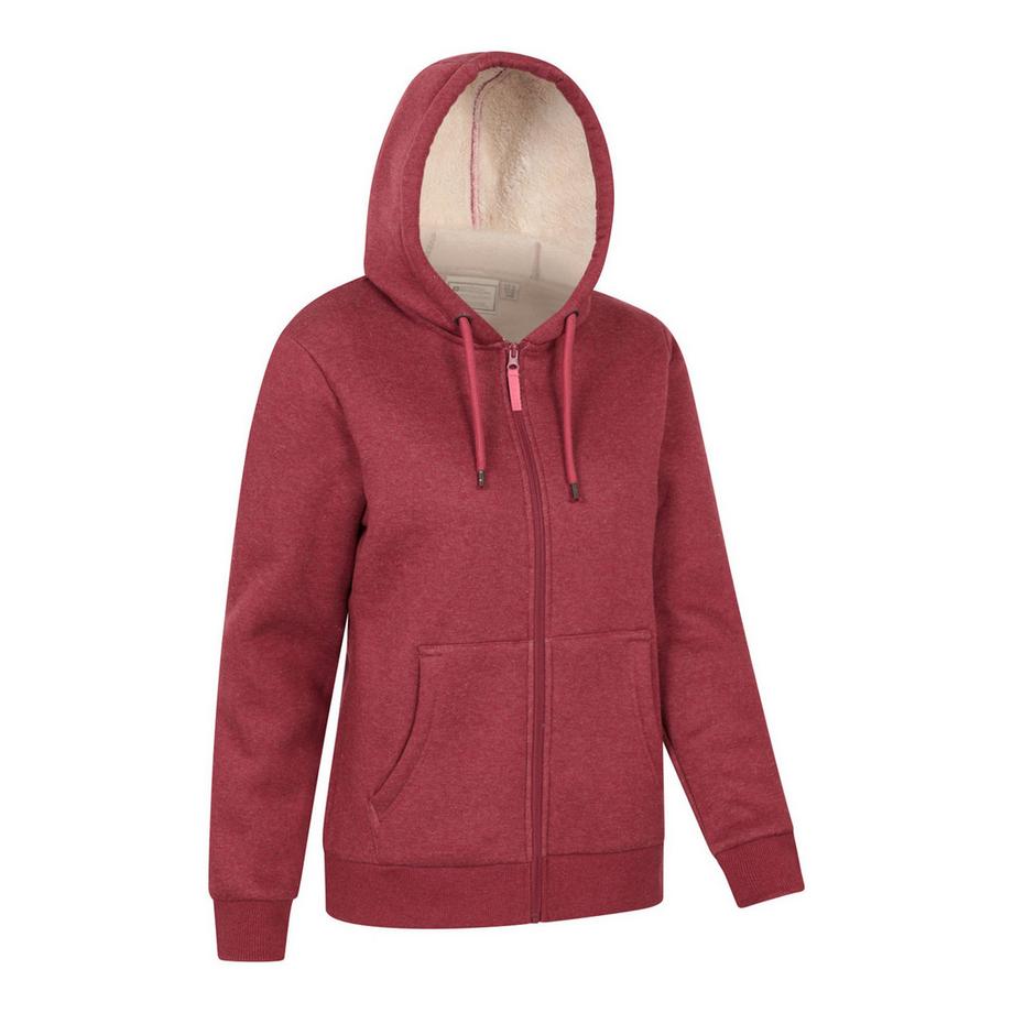 Mountain Warehouse Dalton Felpa Con Cappuccio E Zip Intera Foderata In Sherpa  