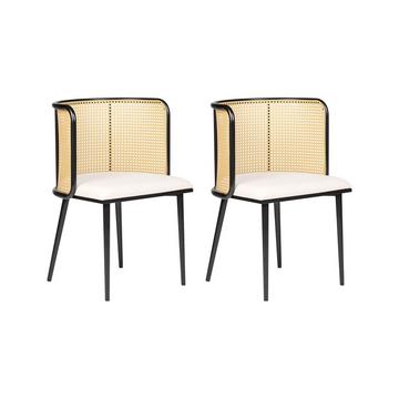 Set mit 2 Stühlen aus Eisen Retro KOBUK