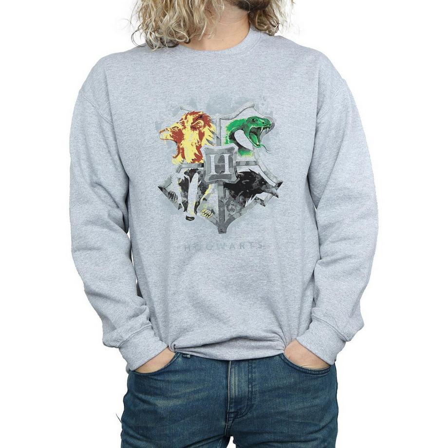 Harry Potter Hogwarts Stemma Girocollo Felpa  