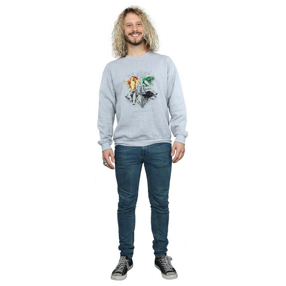 Harry Potter Hogwarts Stemma Girocollo Felpa  