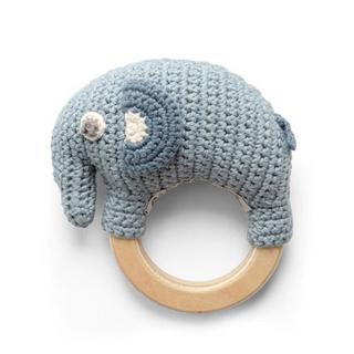 sebra  Hochet en crochet Blue 