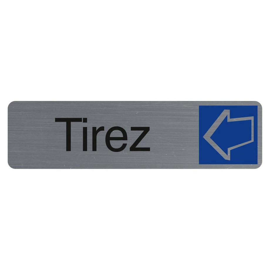 Selbstklebende Türschild Ziehen FR
