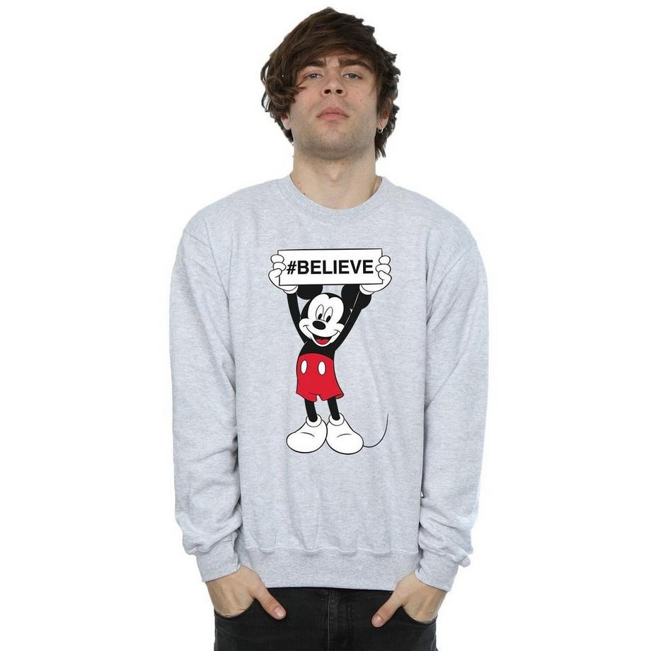 Disney Believe Col Rond Sweatshirt  