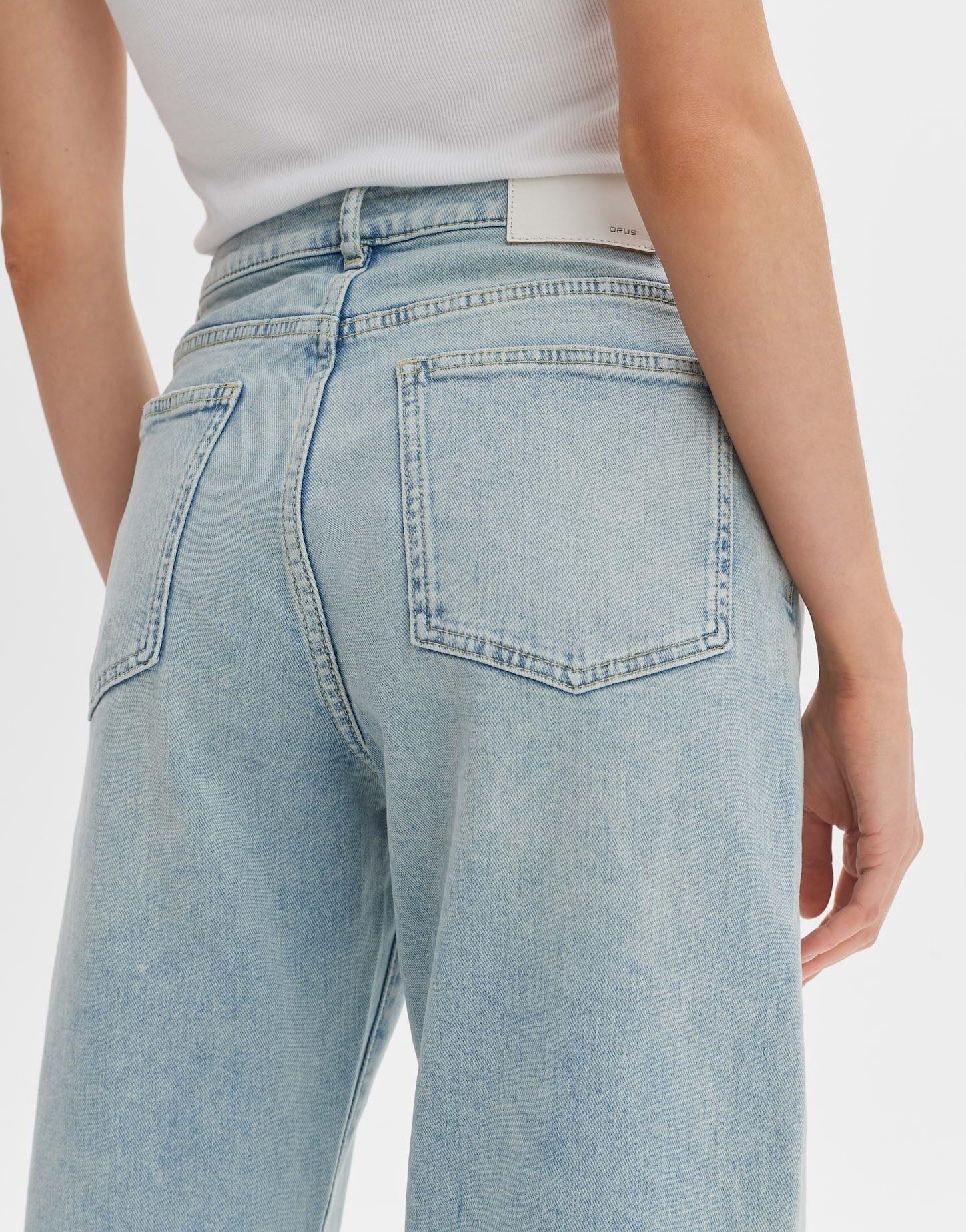 OPUS  Wide Cropped Jeans Momito fresh gerade geschnitten 