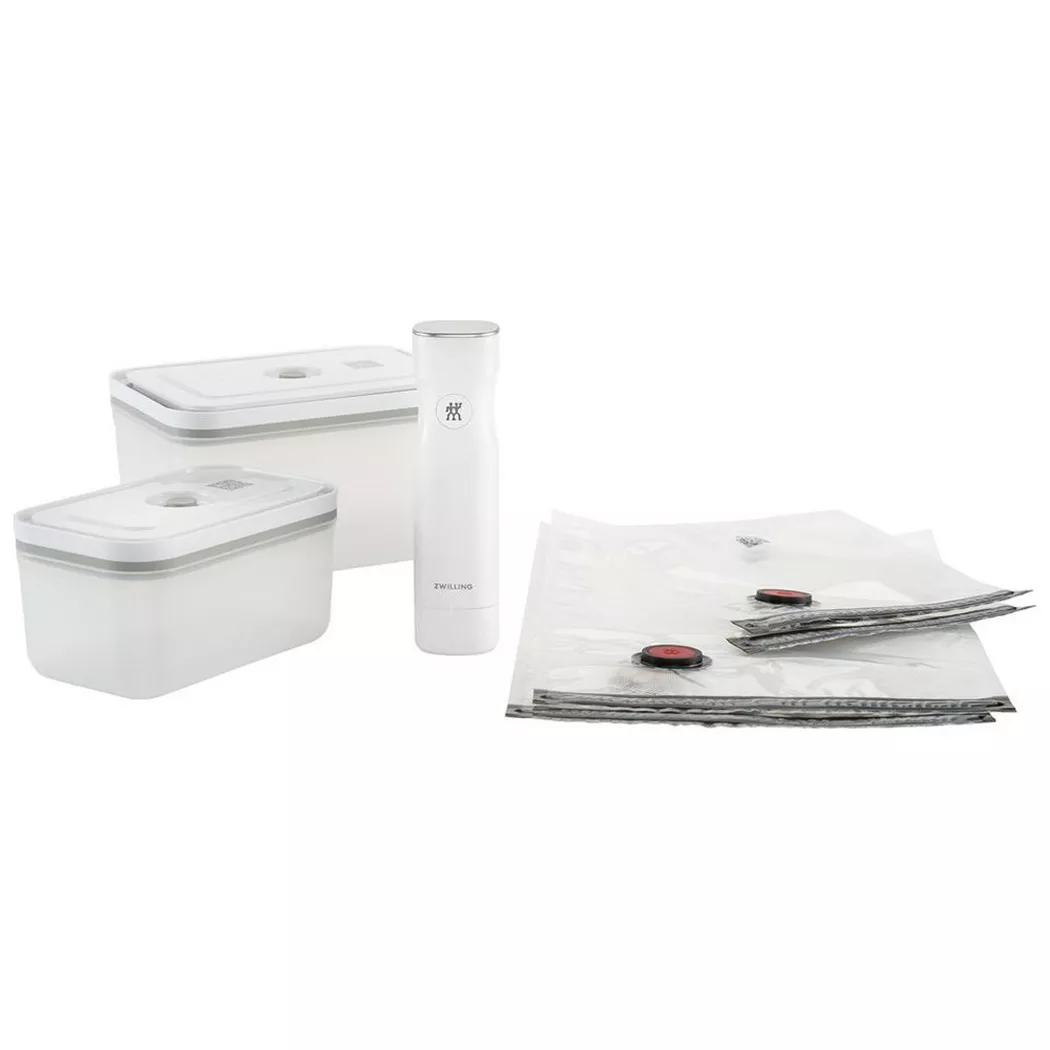 Zwilling - Vakuum Starterset, 7-tlg, Kunststoff, Box M/L, 150X250MM, Blanc