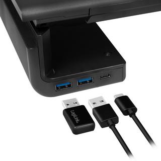 LogiLink  Support pour moniteur 63 cm avec hub USB 3 ports 